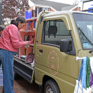 A bookstore run out of a truck.