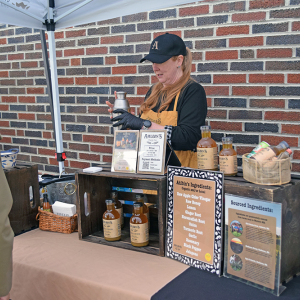 Ahlbin's handed out free samples.