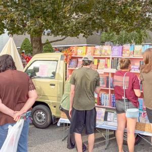The Second Love Social Club's book van. Photo by Christian Uva