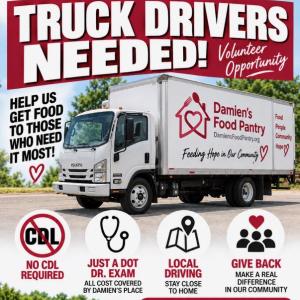 Damien's Pantry Needs Truck Drivers