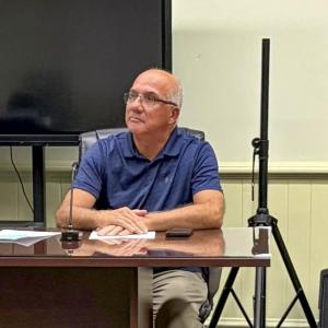 Robert Nunes at a Sept. 14 Middleboro Select Board meeting. Photo by Christian Uva