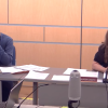 Select Board members Christopher Plonka (left) and Maureen Candito during the Sept. 30 board meeting. 
